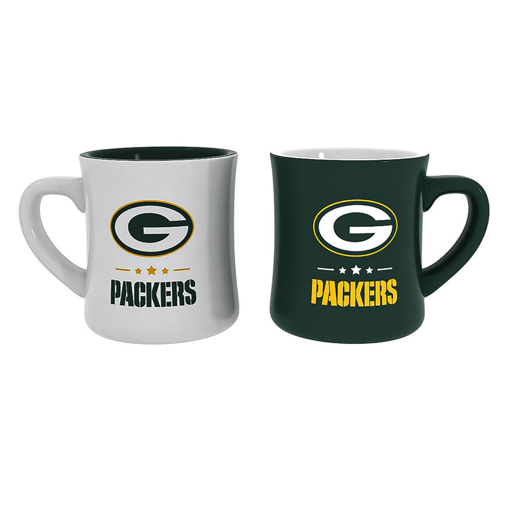 NFL Green Bay Packers Evergreen 2-Pack 10oz Mug Set