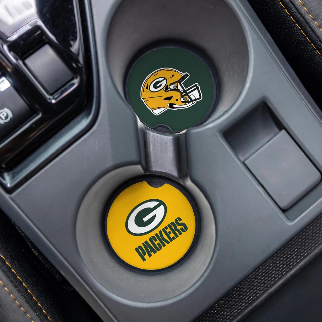 NFL Green Bay Packers Evergreen 2-Pack Car Coasters