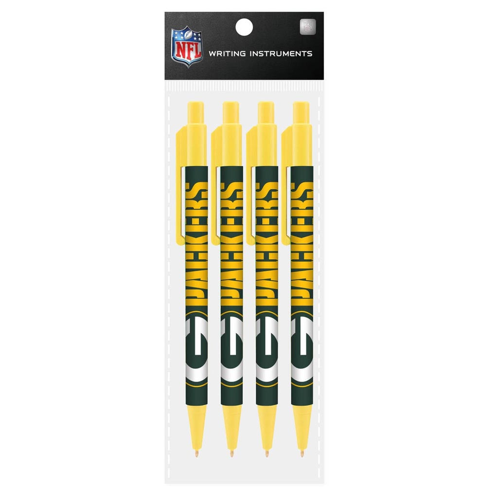 NFL Green Bay Packers Mojo 4-Pack Retractable Pens
