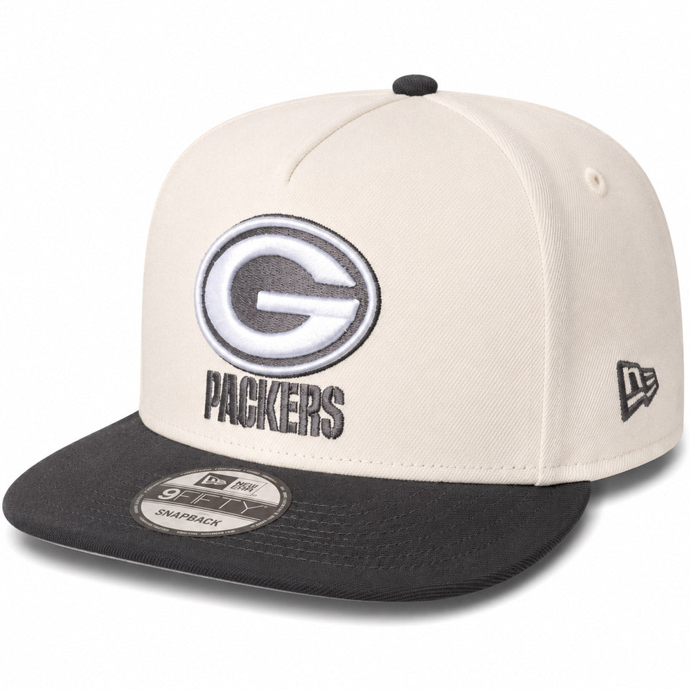 NFL Green Bay Packers New Era Gridiron Chrome 9FIFTY A-Frame- Cream