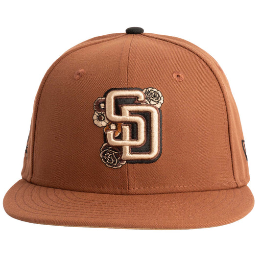 MLB San Diego Padres New Era Jolly Roger 59FIFTY Fitted Hat- Brown