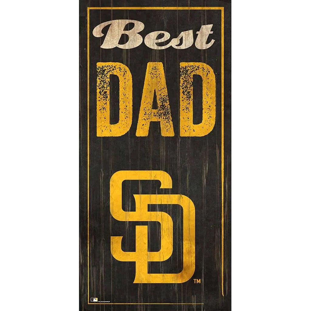 MLB San Diego Padres Fan Creations Best Dad 6" x 12" Sign