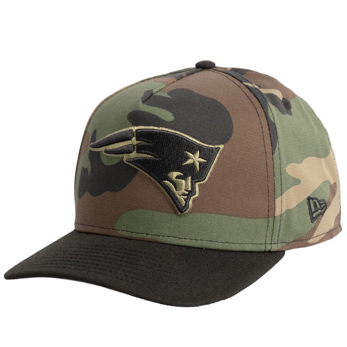 NFL New England Patriots New Era Woodland Ops 9FIFTY A-Frame Snapback Hat- Camo