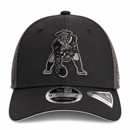 NFL New England Patriots New Era Black Pearl Trucker 9SEVENTY Stretch-Snap Hat- Black