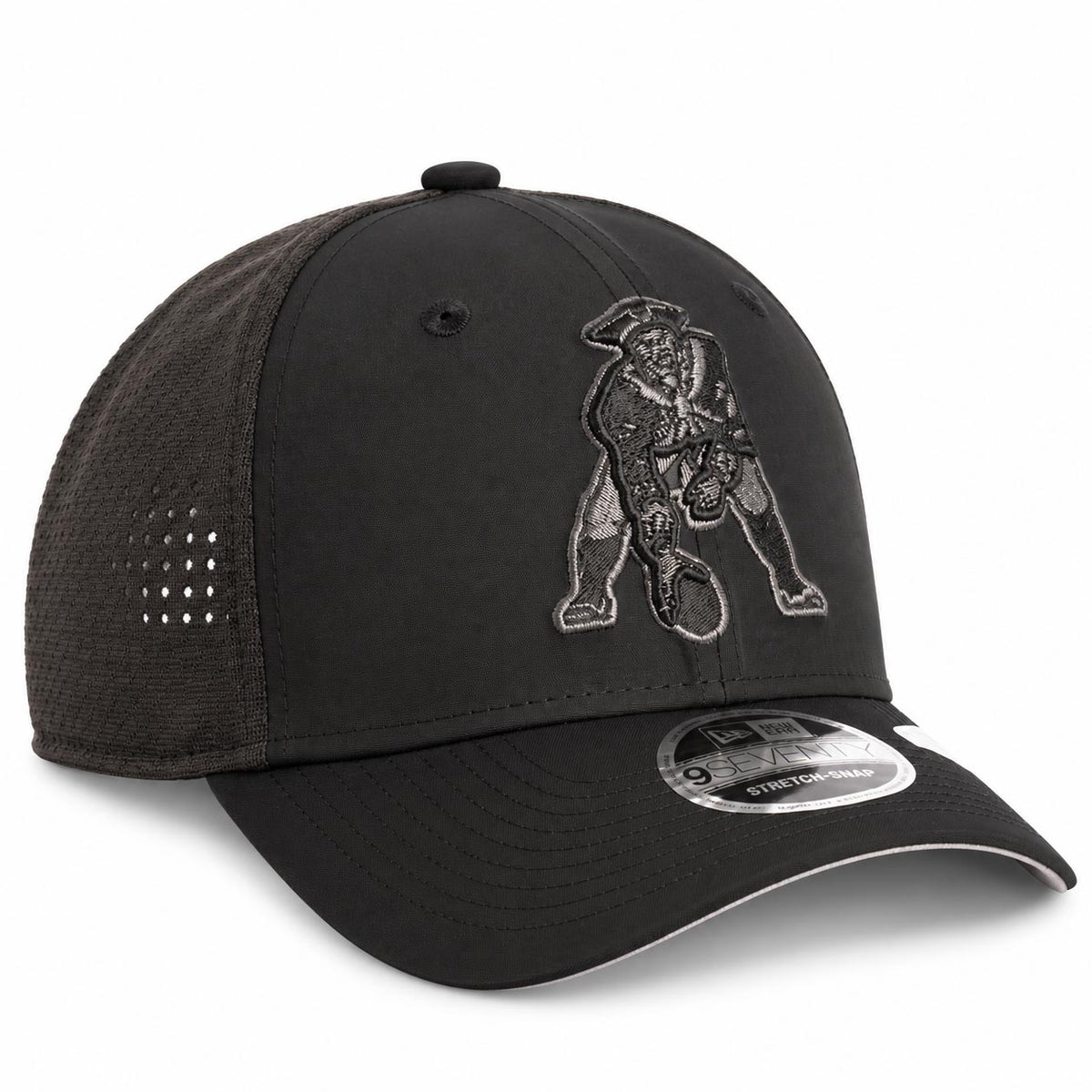 NFL New England Patriots New Era Black Pearl Trucker 9SEVENTY Stretch-Snap Hat- Black