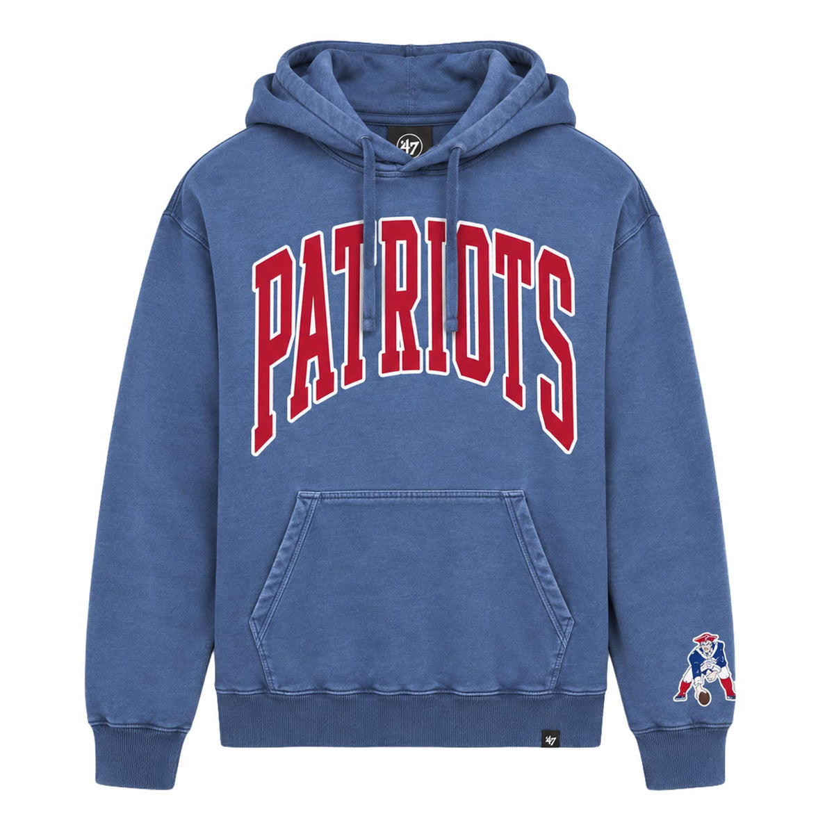NFL New England Patriots '47 Groton French Terry Pullover Hoodie- Blue