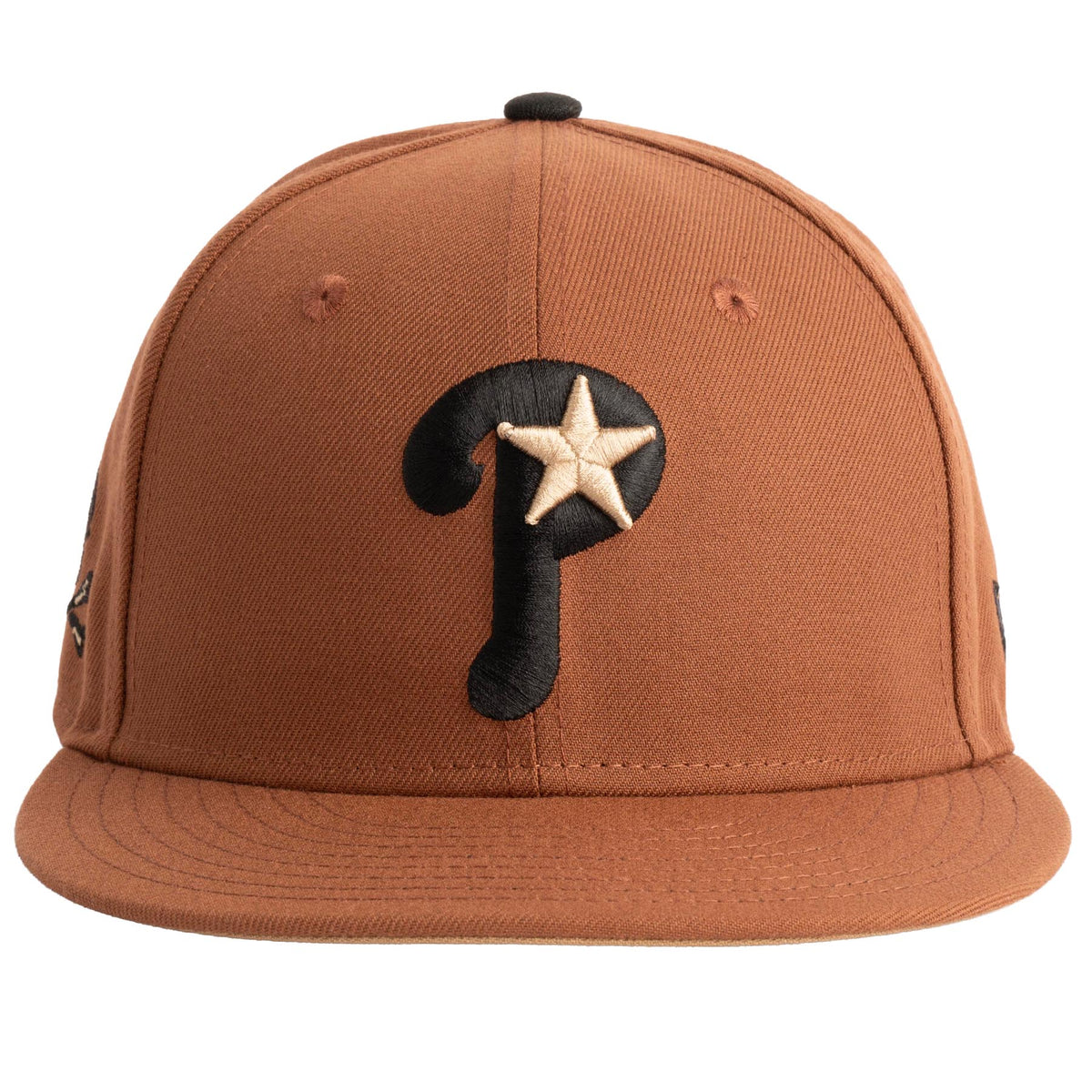 MLB Philadelphia Phillies New Era Jolly Roger 59FIFTY Fitted Hat- Brown