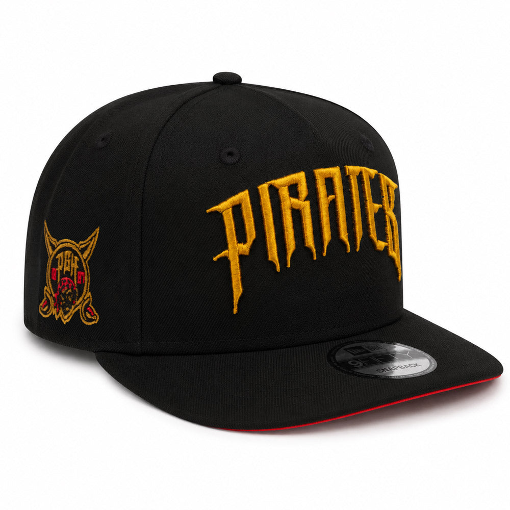 MLB Pittsburgh Pirates New Era City Connect Alternate Undervisor 9FIFTY A-Frame- Black
