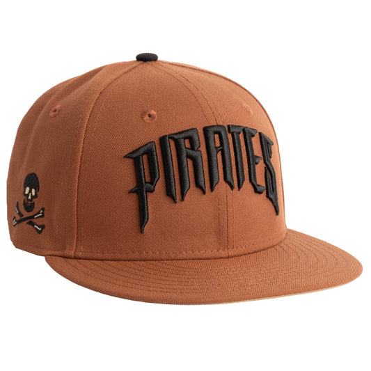 MLB Pittsburgh Pirates New Era Jolly Roger 59FIFTY Fitted Hat- Brown