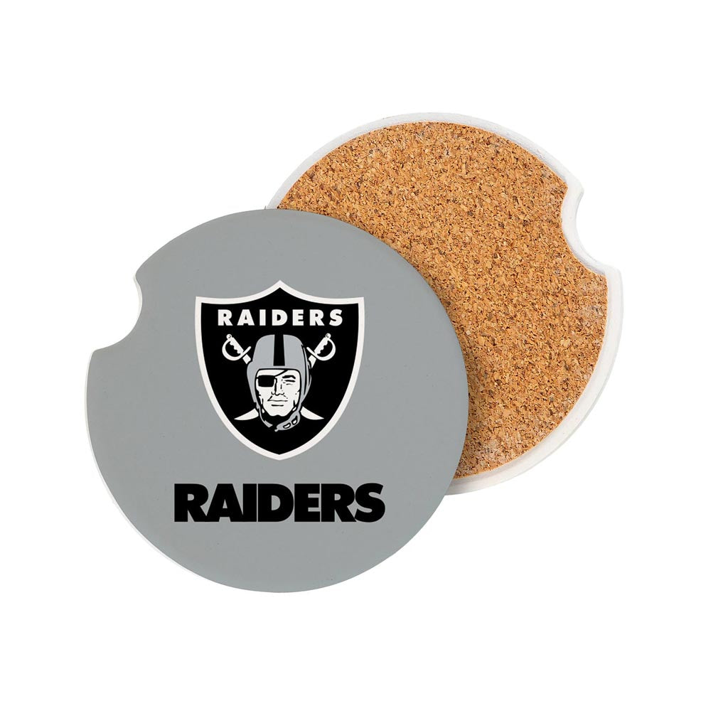 NFL Las Vegas Raiders Evergreen 2-Pack Car Coasters