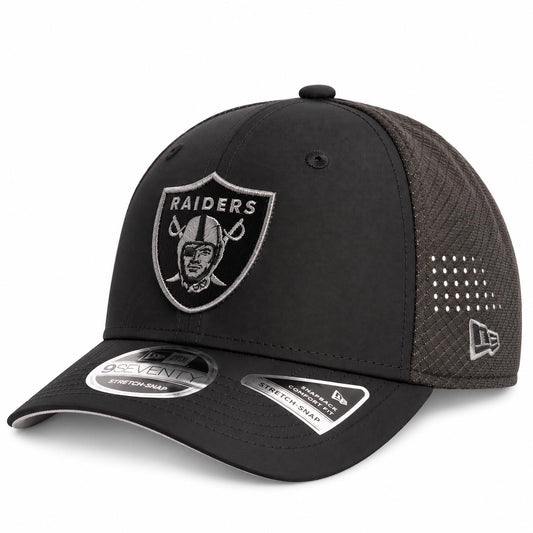 NFL Las Vegas Raiders New Era Black Pearl Trucker 9SEVENTY Stretch-Snap Hat- Black