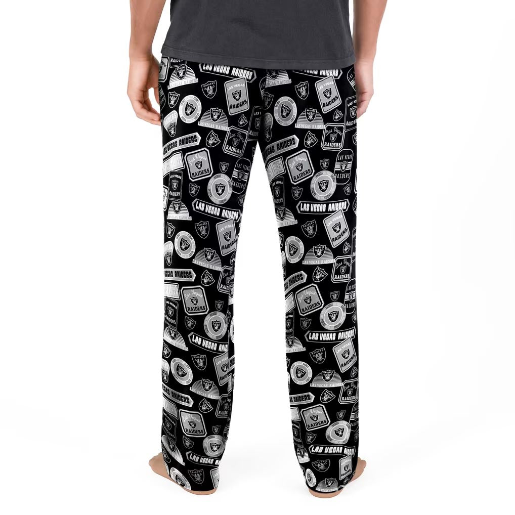 NFL Las Vegas Raiders Concepts Sport Grady Pajama Pant- Black