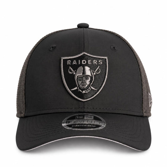 NFL Las Vegas Raiders New Era Black Pearl Trucker 9SEVENTY Stretch-Snap Hat- Black