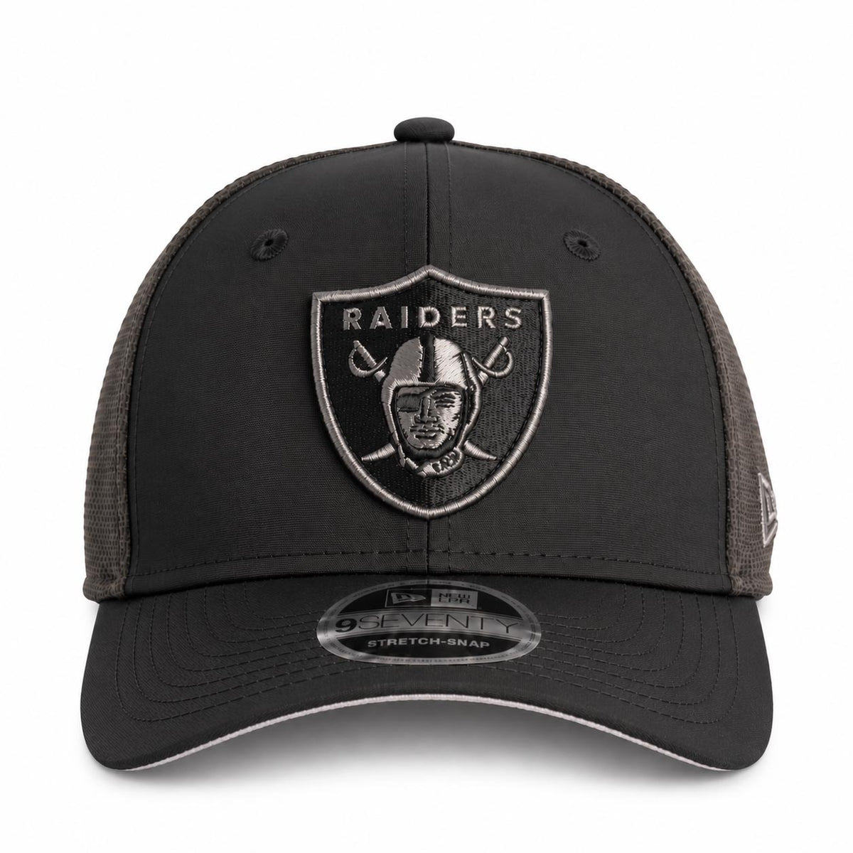 NFL Las Vegas Raiders New Era Black Pearl Trucker 9SEVENTY Stretch-Snap Hat- Black
