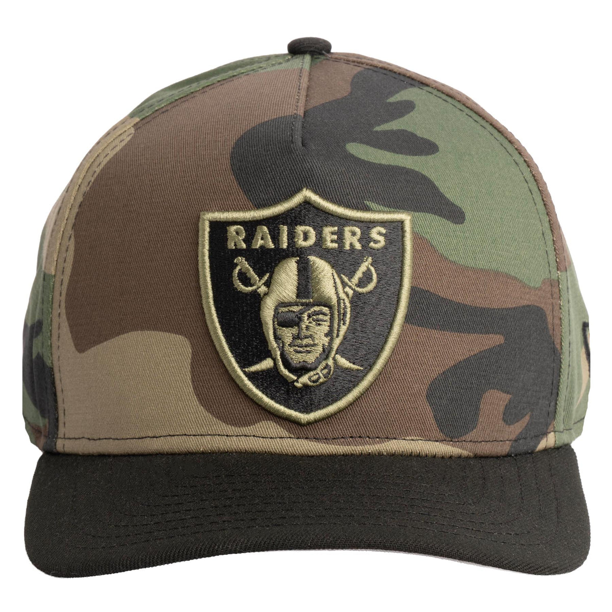 NFL Las Vegas Raiders New Era Woodland Ops 9FIFTY A-Frame Snapback Hat- Camo