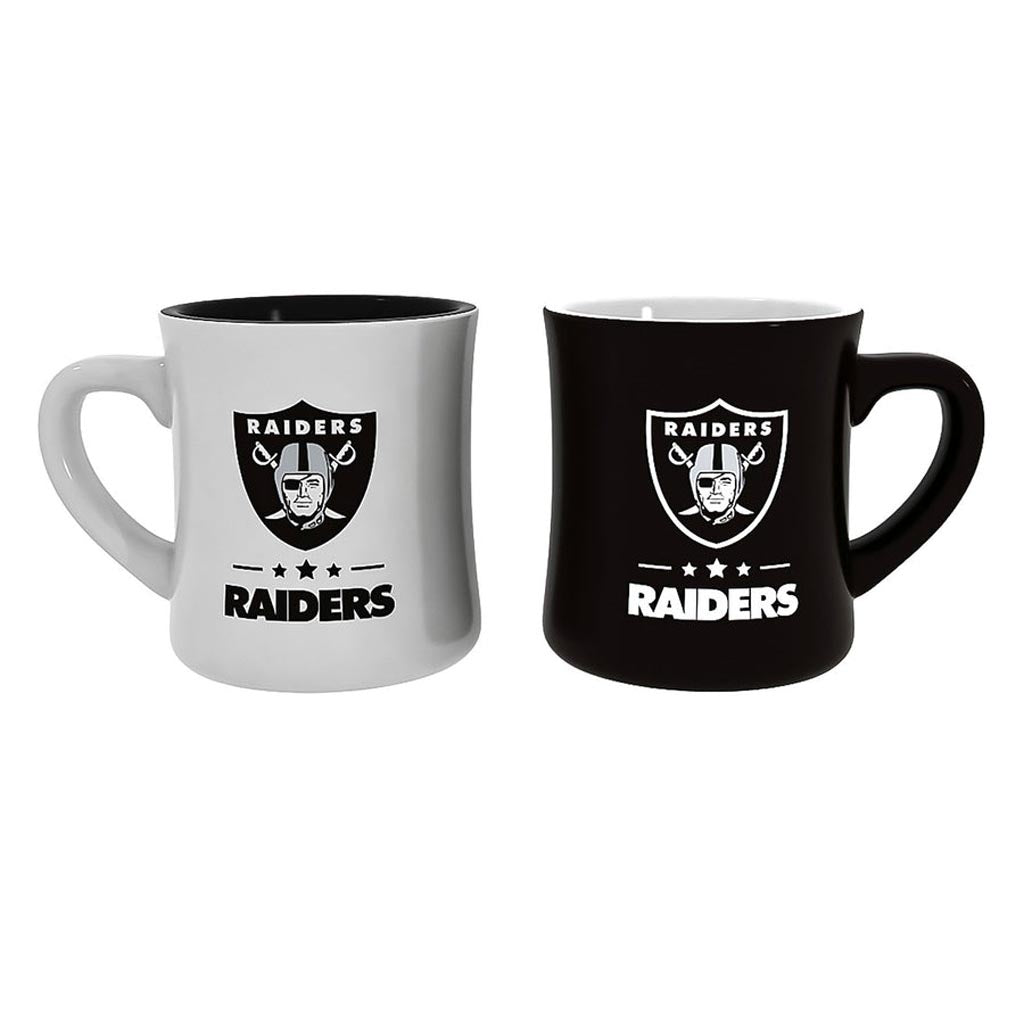 NFL Las Vegas Raiders Evergreen 2-Pack 10oz Mug Set