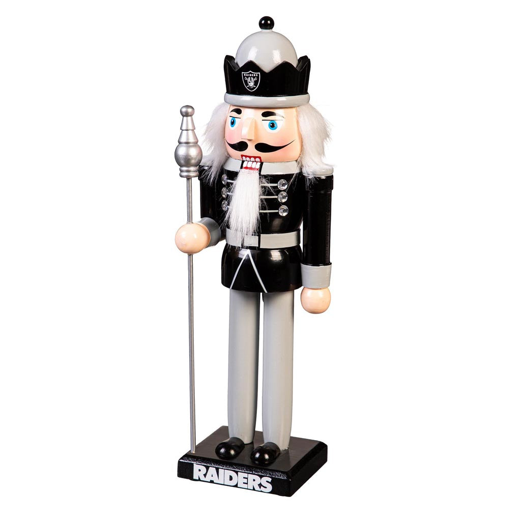 NFL Las Vegas Raiders Evergreen 12" Nutcracker