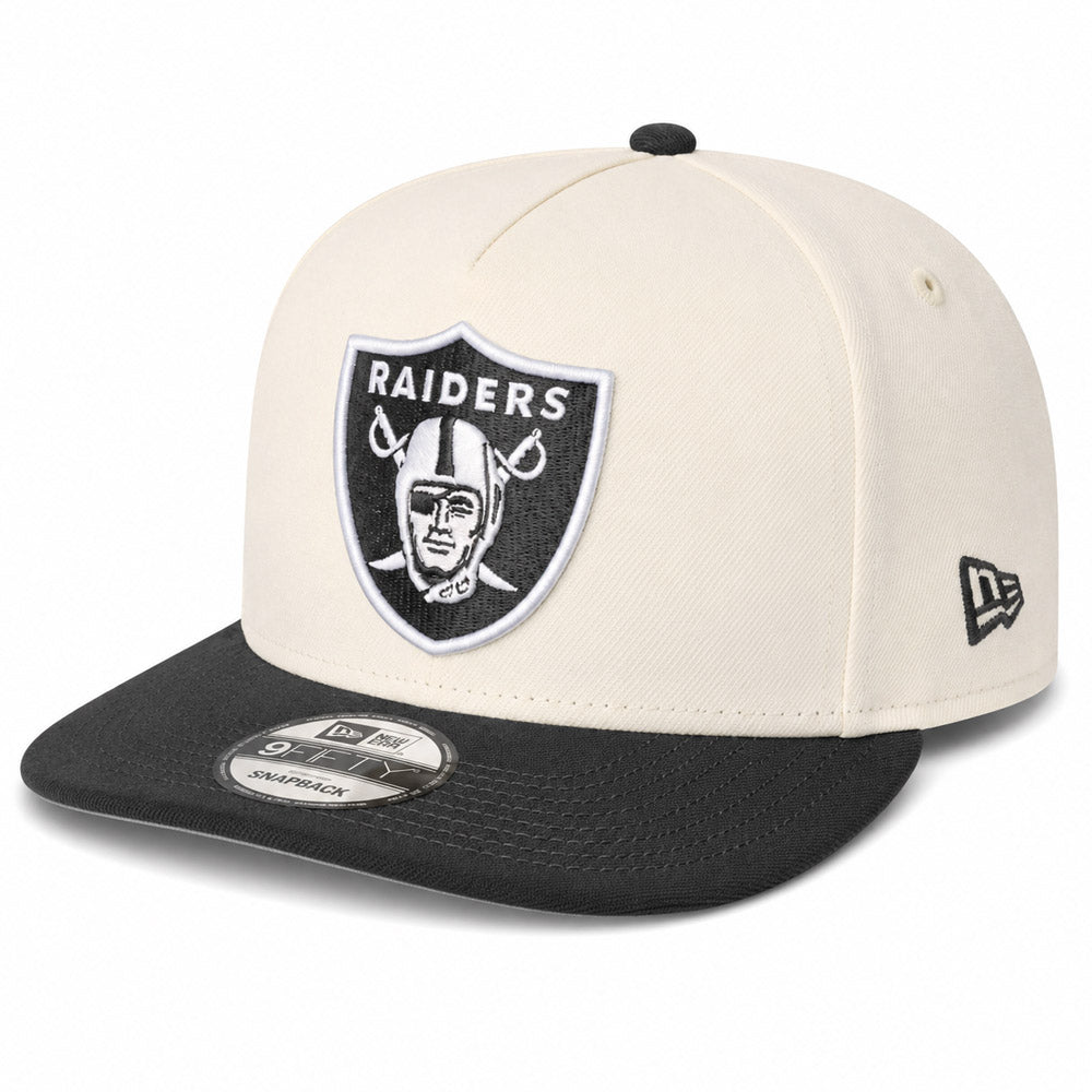 NFL Las Vegas Raiders New Era Gridiron Chrome 9FIFTY A-Frame- Cream