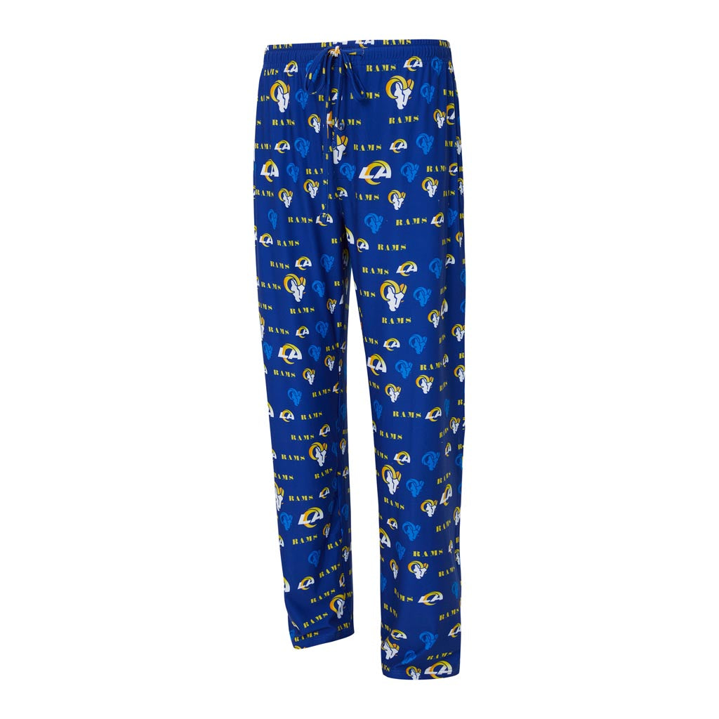 NFL Los Angeles Rams Concepts Sport Mosaic All Over Print PJ Pants - Blue