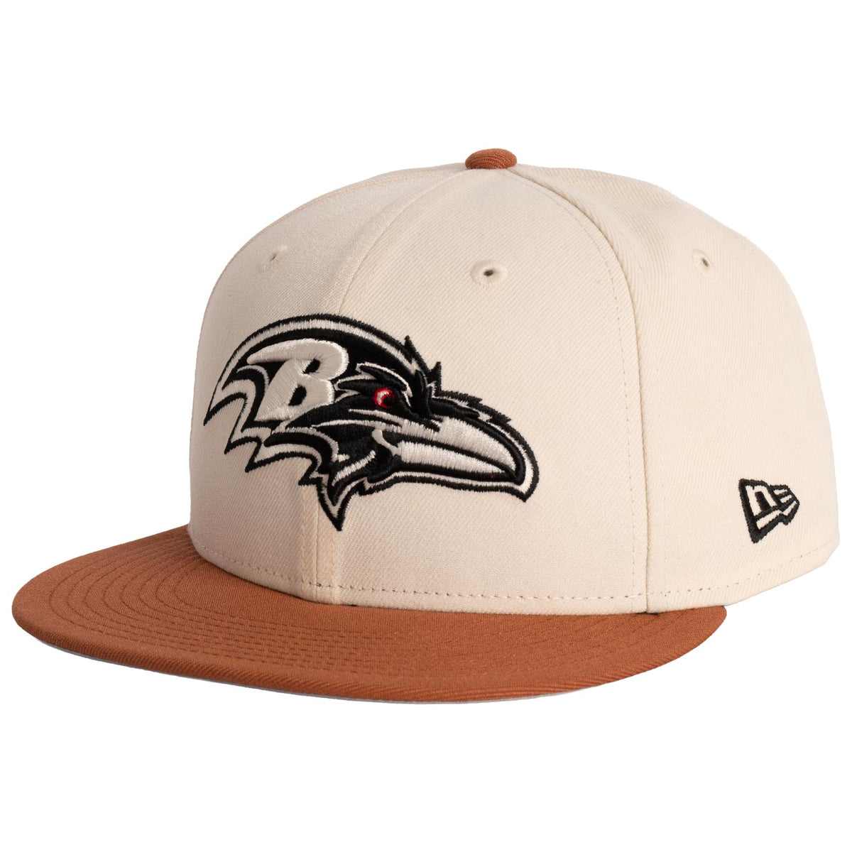 NFL Baltimore Ravens New Era Fieldstone 9FIFTY Snapback Hat- Light Cream