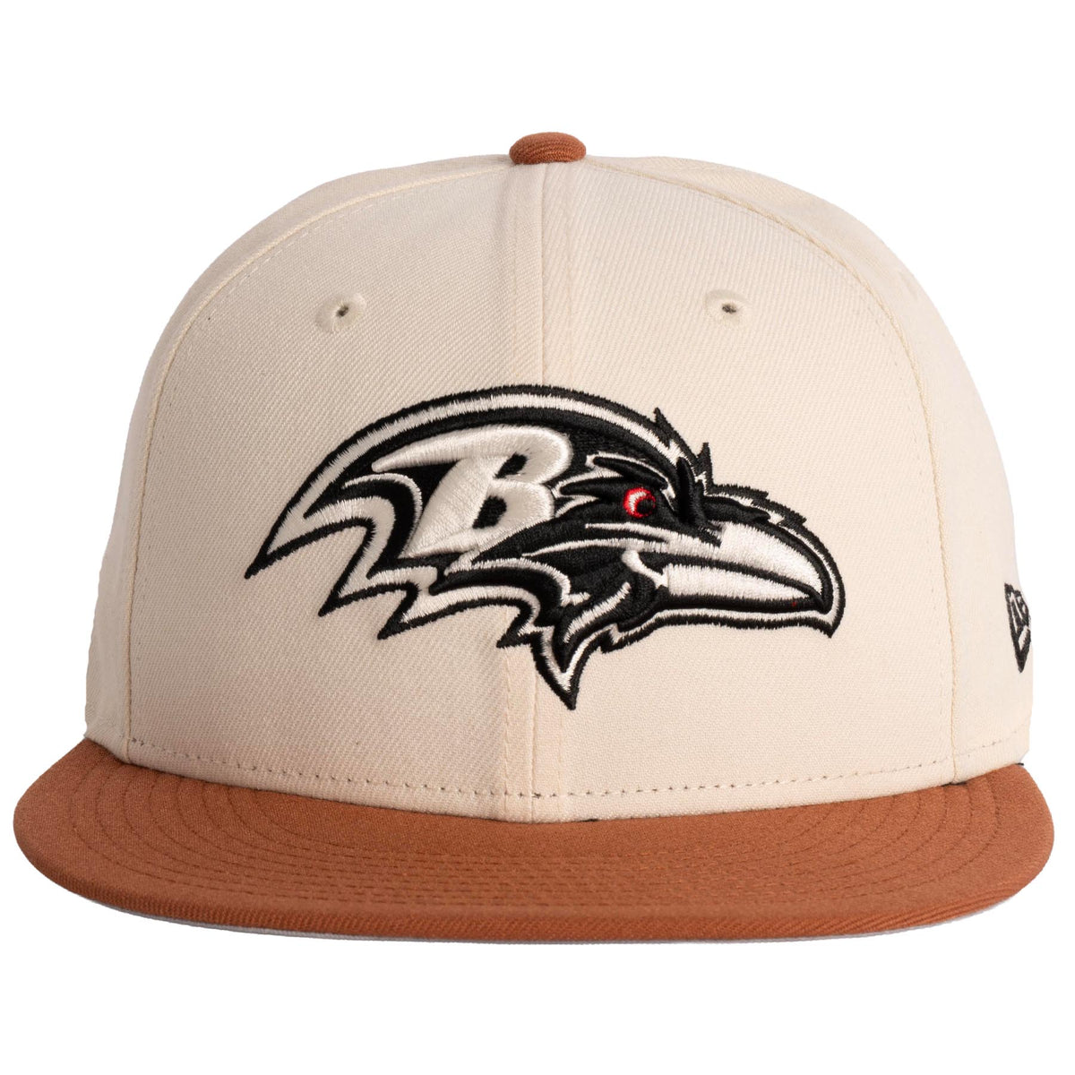 NFL Baltimore Ravens New Era Fieldstone 9FIFTY Snapback Hat- Light Cream
