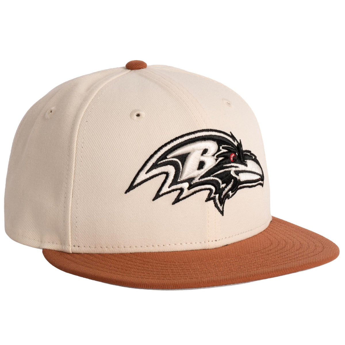 NFL Baltimore Ravens New Era Fieldstone 9FIFTY Snapback Hat- Light Cream