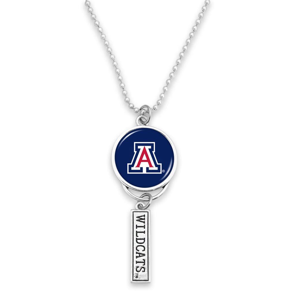 NCAA Arizona Wildcats Gentry USA Nameplate Car Charm Necklace - Navy