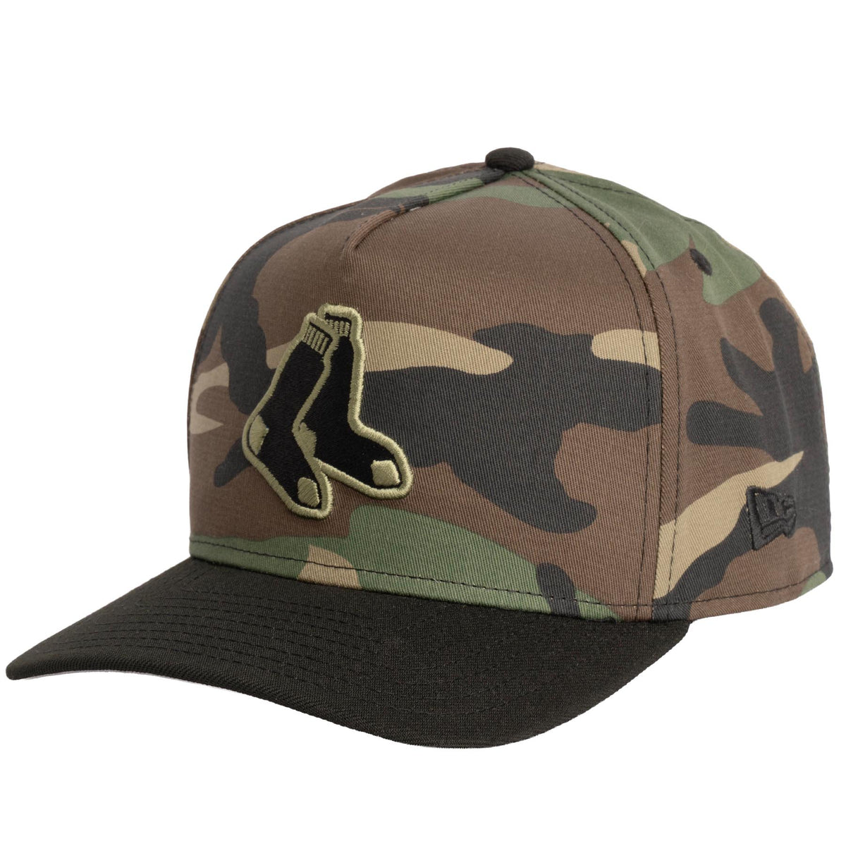 MLB Boston Red Sox New Era Woodland Ops 9FIFTY A-Frame Snapback Hat- Camo