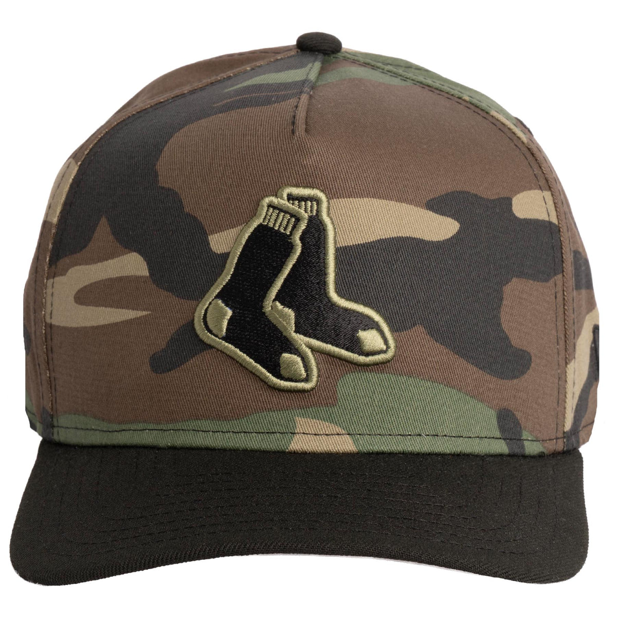 MLB Boston Red Sox New Era Woodland Ops 9FIFTY A-Frame Snapback Hat- Camo