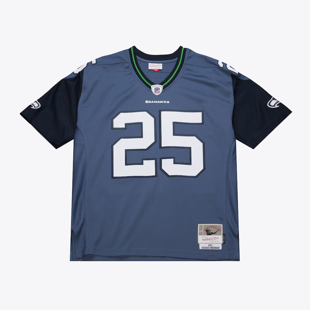 NFL Seattle Seahawks Richard Sherman Mitchell & Ness 2010 Legacy Jersey- Navy