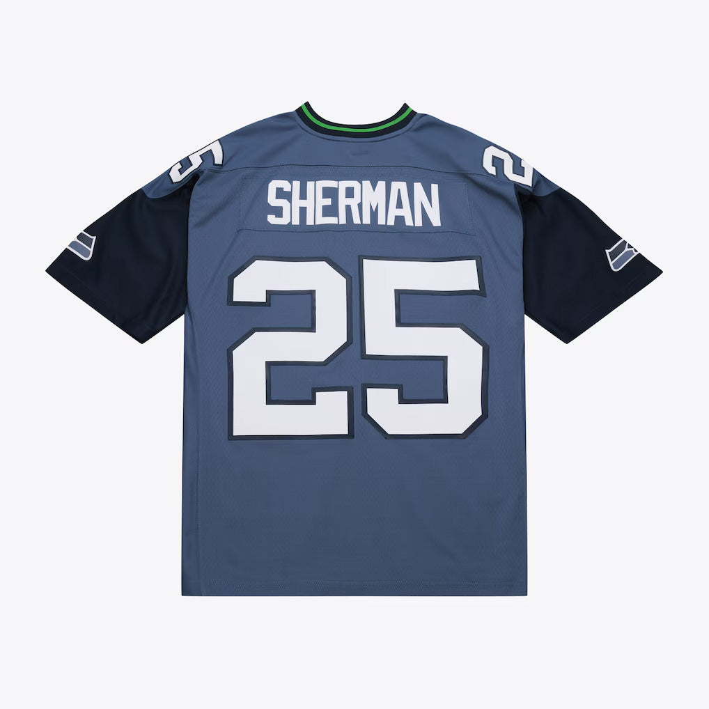 NFL Seattle Seahawks Richard Sherman Mitchell & Ness 2010 Legacy Jersey- Navy