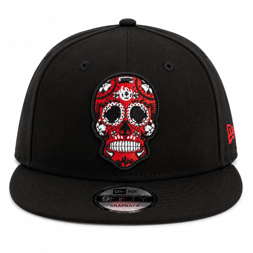 USL Phoenix Rising New Era Red Skull 9FIFTY Snapback Hat- Black