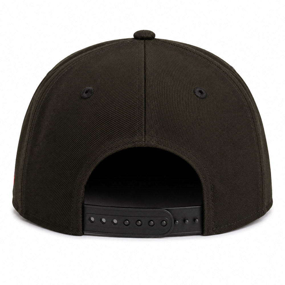 USL Phoenix Rising New Era Red Outline Skull 9FIFTY Snapback Hat- Black