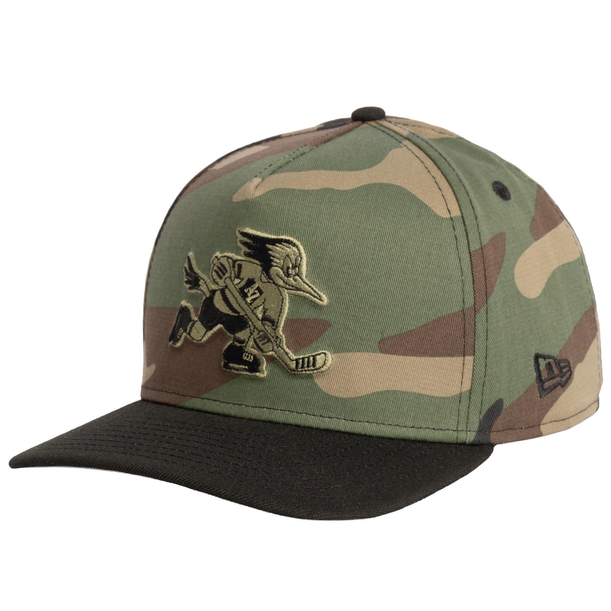 AHL Tucson Roadrunners New Era Woodland Ops 9FIFTY A-Frame Snapback Hat- Camo