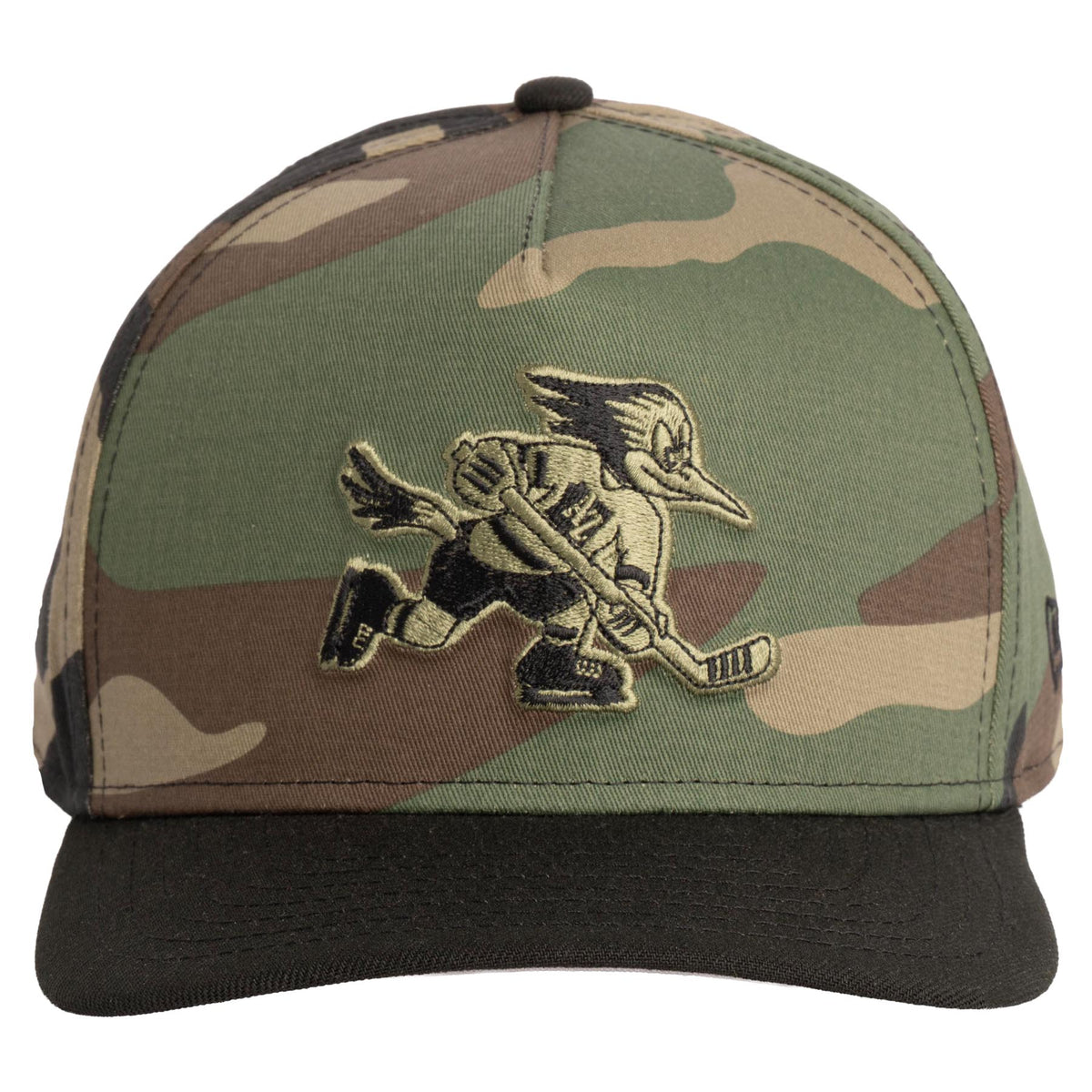 AHL Tucson Roadrunners New Era Woodland Ops 9FIFTY A-Frame Snapback Hat- Camo