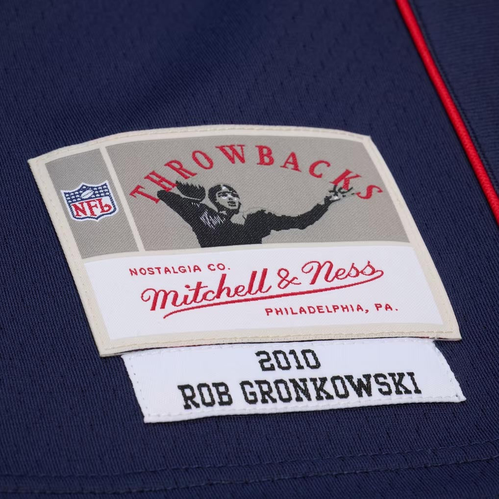 NFL New England Patriots Rob Gronkowski Mitchell & Ness 2010 Legacy Jersey- Navy