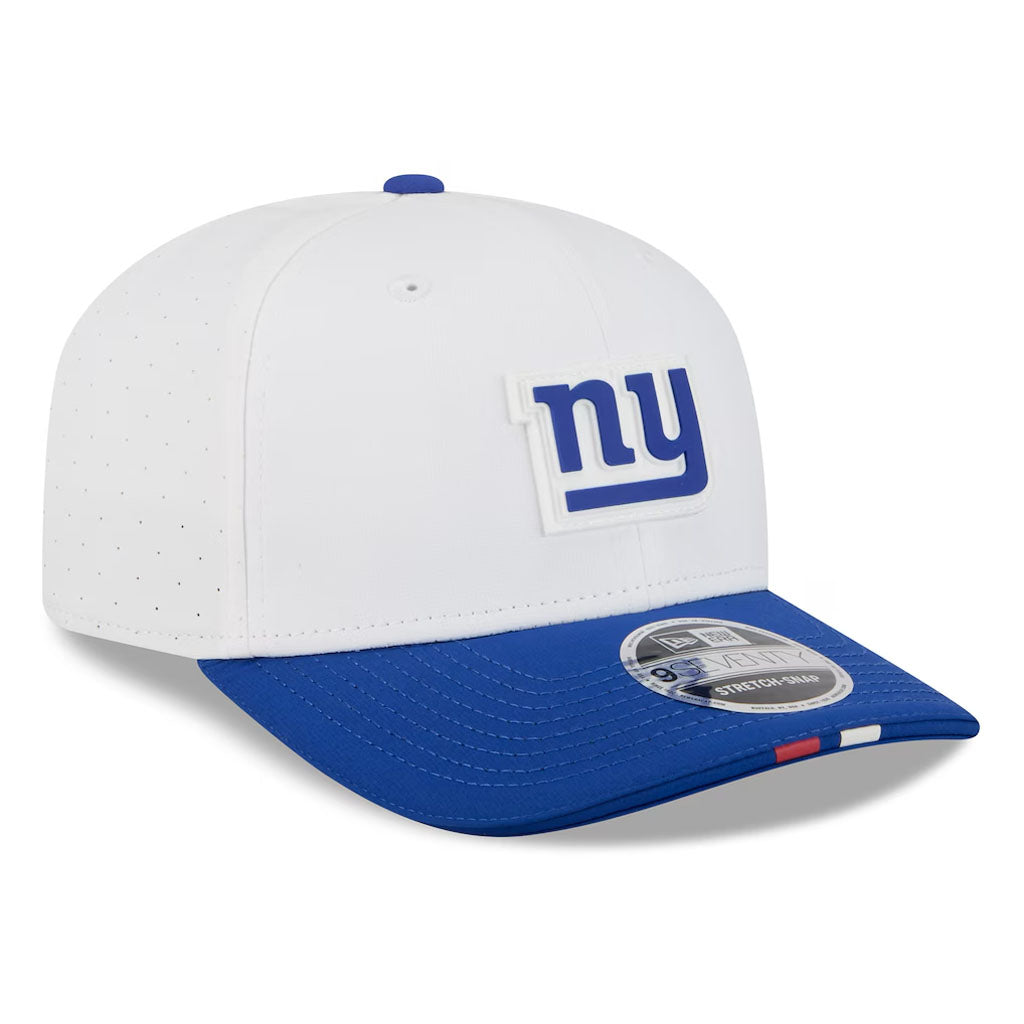 NFL New York Giants New Era 2025 Training 9SEVENTY Stretch Snap Hat - White