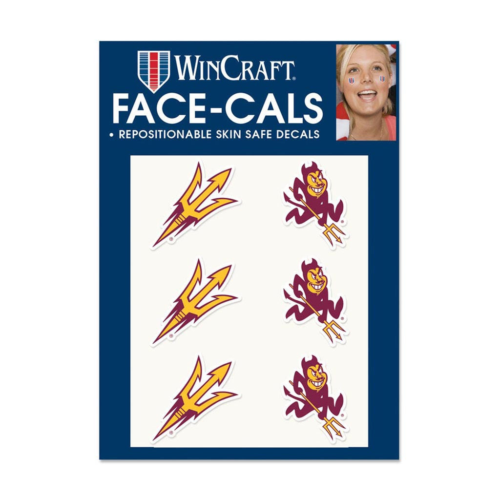 NCAA Arizona State Sun Devils WinCraft 6-Pack Face Cals - Gold