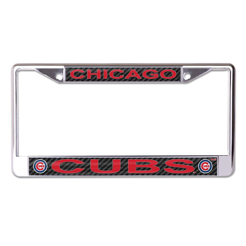 MLB Chicago Cubs WinCraft Carbon License Plate Frame