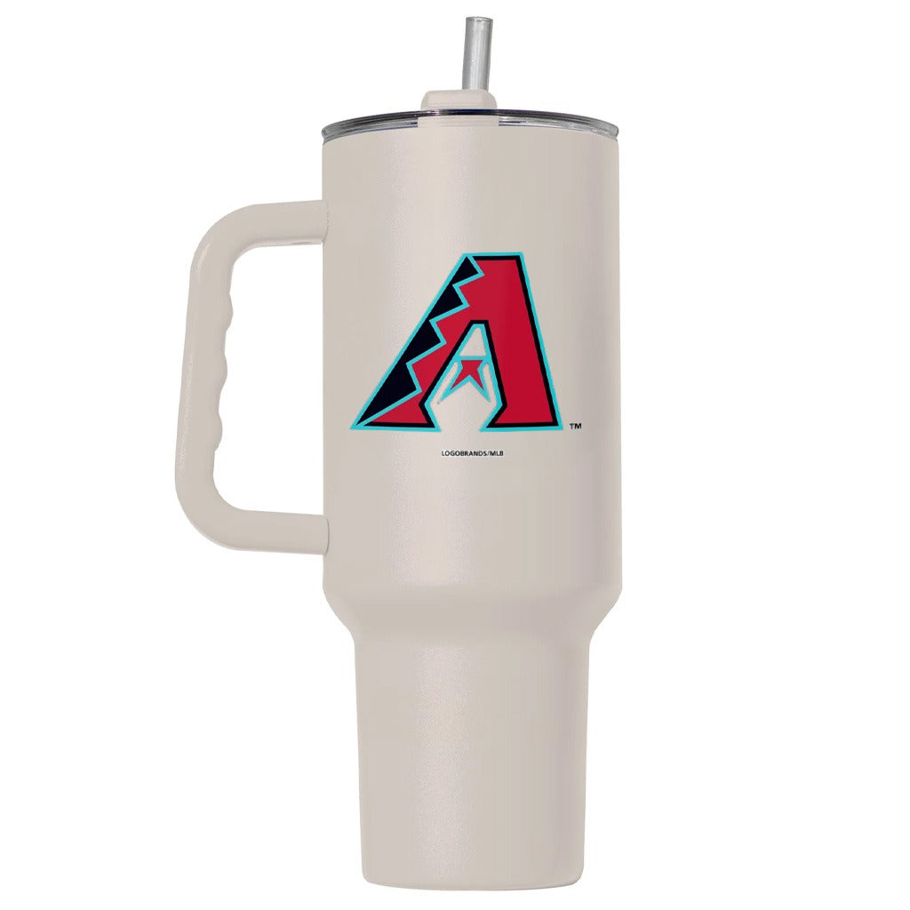MLB Arizona Diamondbacks Logo Brands 40oz Sand Travel Tumbler