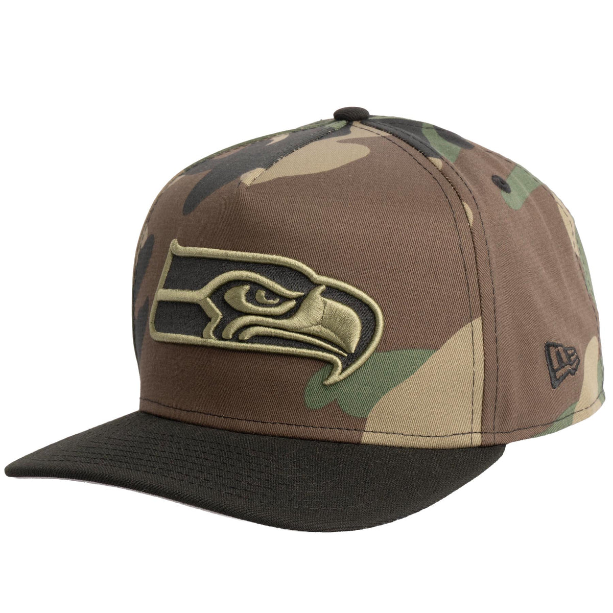 NFL Seattle Seahawks New Era Woodland Ops 9FIFTY A-Frame Snapback Hat- Camo