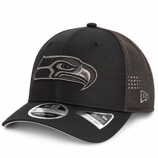 NFL Seattle Seahawks New Era Black Pearl Trucker 9SEVENTY Stretch-Snap Hat- Black