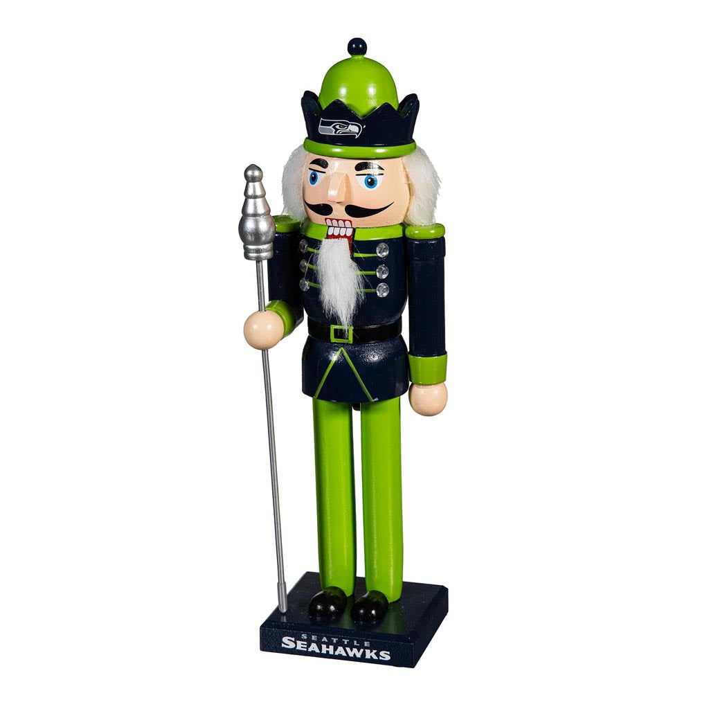 NFL Seattle Seahawks Evergreen 12" Nutcracker