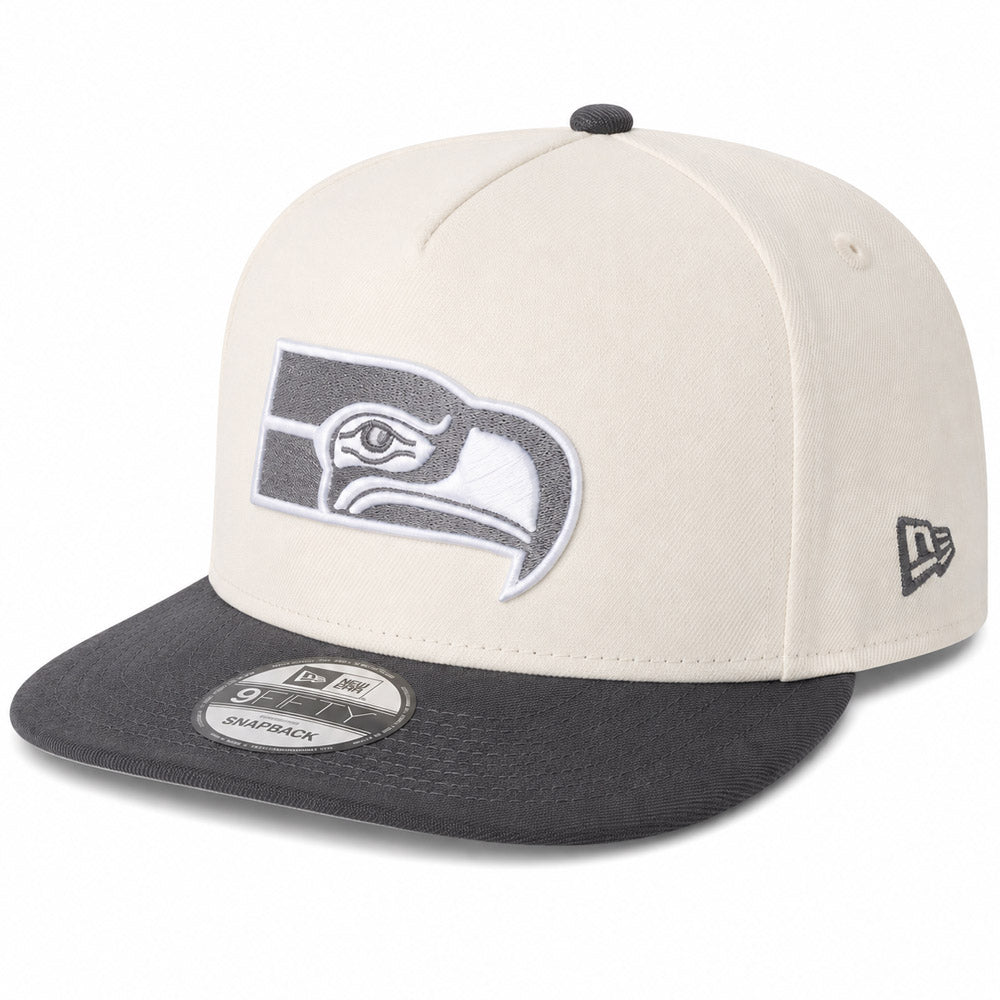 NFL Seattle Seahawks New Era Gridiron Chrome 9FIFTY A-Frame- Cream