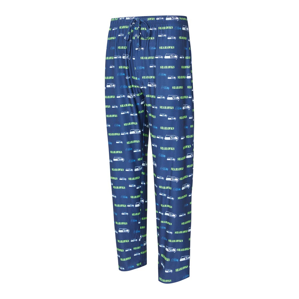 NFL Seattle Seahawks Concepts Sport Mosaic All Over Print PJ Pants - Navy