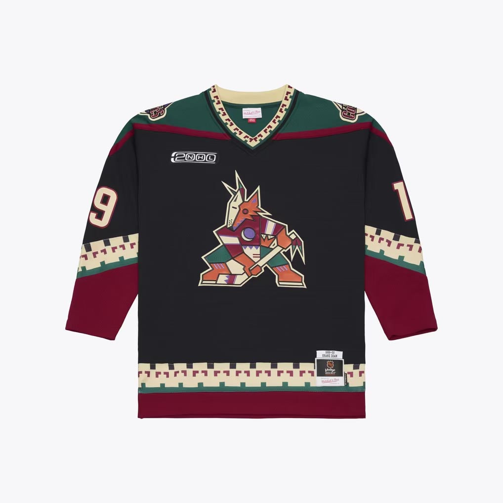 NHL Phoenix Coyotes Shane Doan Mitchell & Ness 1999 Power Play Jersey- Black