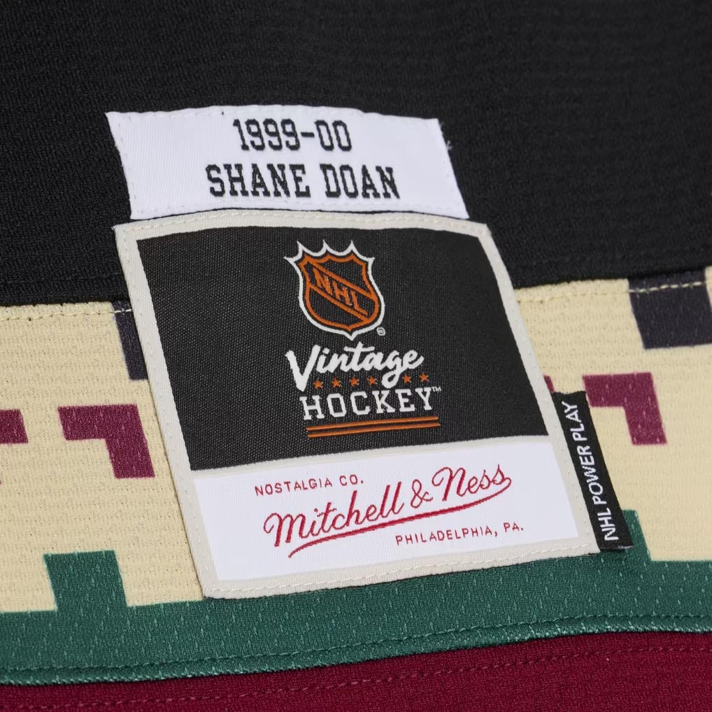 NHL Phoenix Coyotes Shane Doan Mitchell & Ness 1999 Power Play Jersey- Black