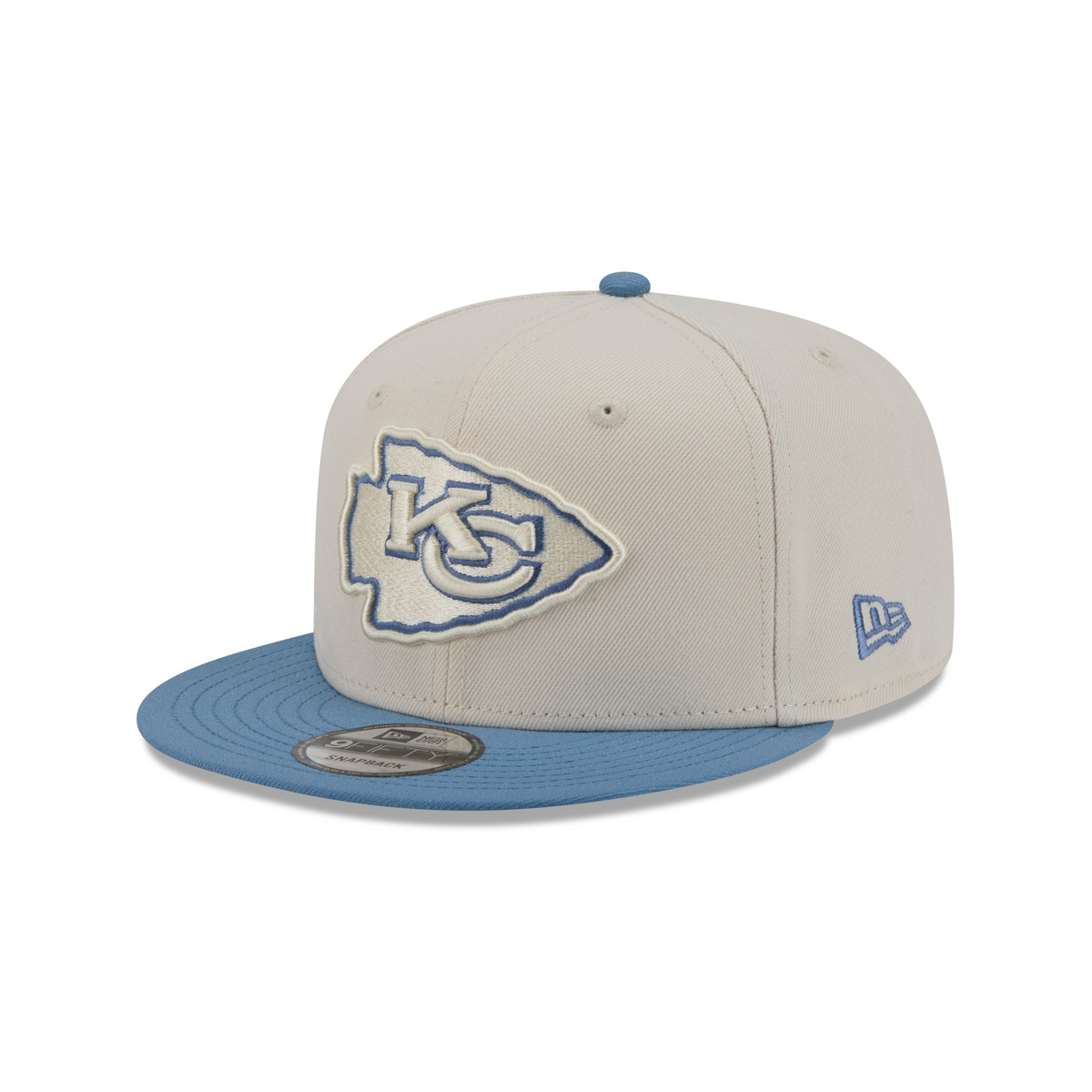 NFL Kansas City Chiefs New Era Marina 9FIFTY Snpaback Hat- Cream