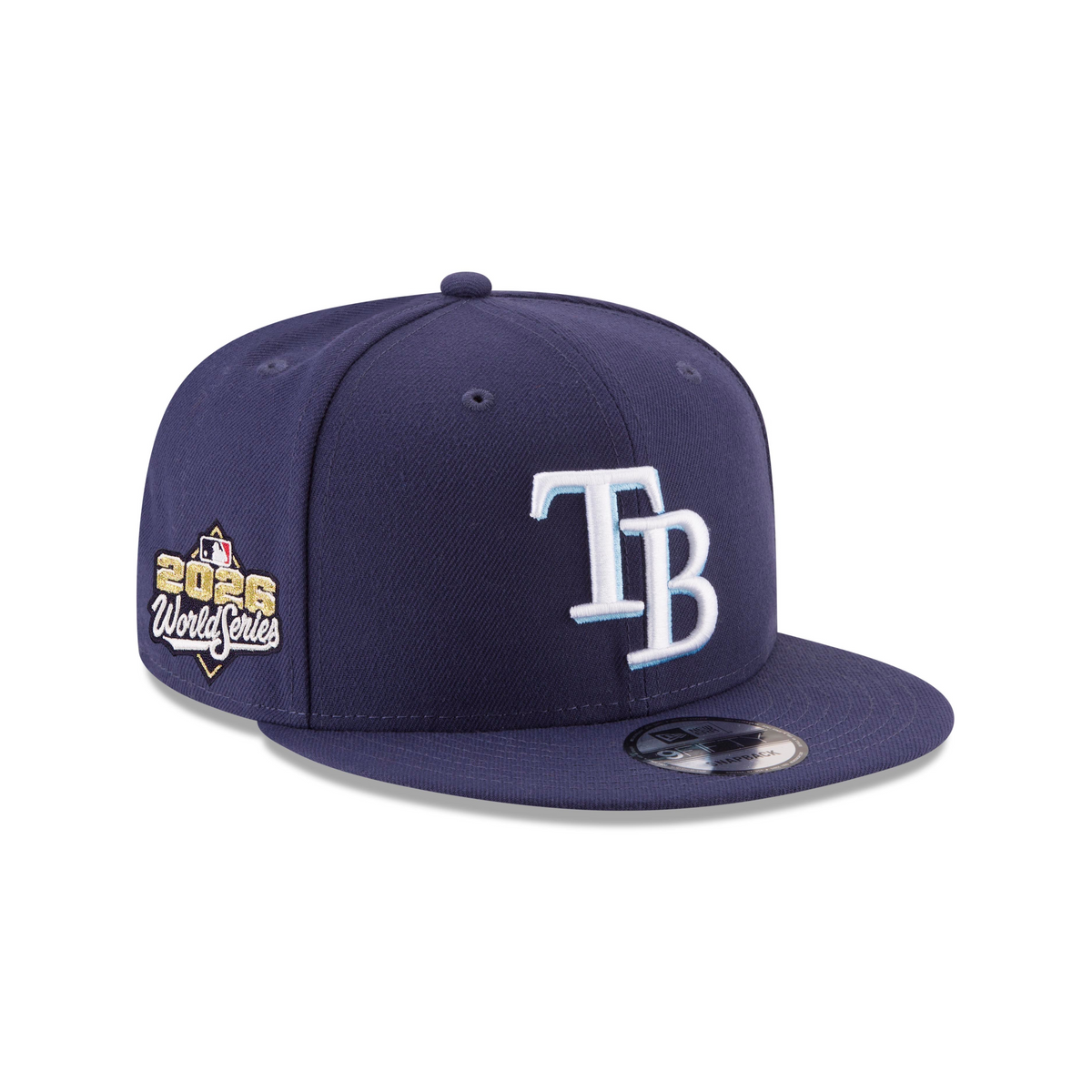 MLB Tampa Bay Rays New Era 2026 World Series Patch 9FIFTY Snapback Hat- Navy