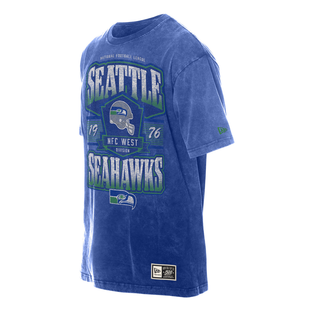 NFL Seattle Seahawks New Era Vintage Division T-Shirt- Blue